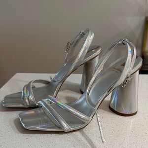 Sam Edelman Silver Holographic Women's Heels